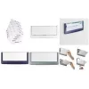 DURABLE CLICK SIGN Tabliczka na drzwi 149x52,5 mm srebrno-szara ramka akrylowa, przezroczysta osłona wkładu, wymiana wkładu bez narzędzi, montaż na śruby lub taśmę klejącą, 1 sztuka 486002
