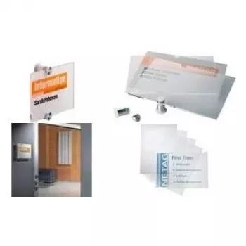 DURABLE CRYSTAL SIGN® A5 folie zamienne, 10 szt., przezroczyste 483319