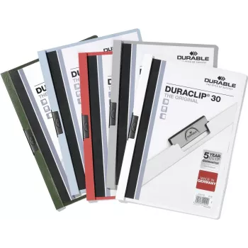 DURABLE DURACLIP 30 A4 Teczka na dokumenty przezroczysta (25 sztuk) 220000