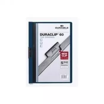 DURABLE DURACLIP 60 A4 teczka z klipsem, przezroczysta, opakowanie 25 szt. (220928)