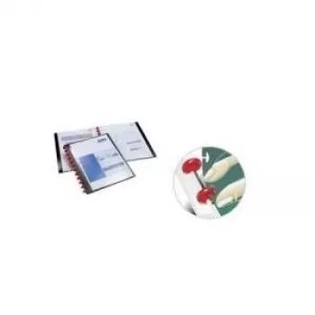 DURABLE DURALOOK® EASY PLUS A4 Teczka Prezentacyjna 20 Kieszeni Czarna 242701