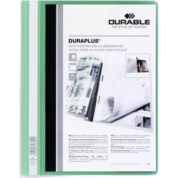 DURABLE DURAPLUS A4+ Teczka Prezentacyjna, Przezroczysta, Opakowanie 25 szt. 257905