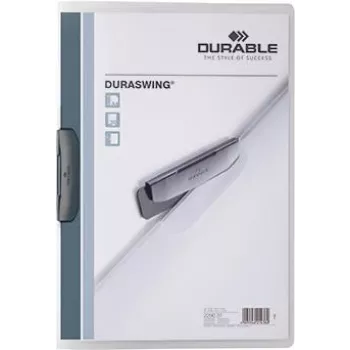 DURABLE DURASWING 30 A4 przezroczysta teczka z klipsem (opakowanie 5 szt.) 229037