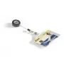 DURABLE uchwyt na kartę ID ze zwijanym mechanizmem na 1 kartę, opakowanie 10 szt. 801119