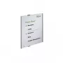 DURABLE INFO SIGN A3 Pionowa Srebrna Aluminiowa Tablica Informacyjna, Antyrefleksyjny Akryl, Montaż na Śruby, Wkład 297 x 420 mm 480823