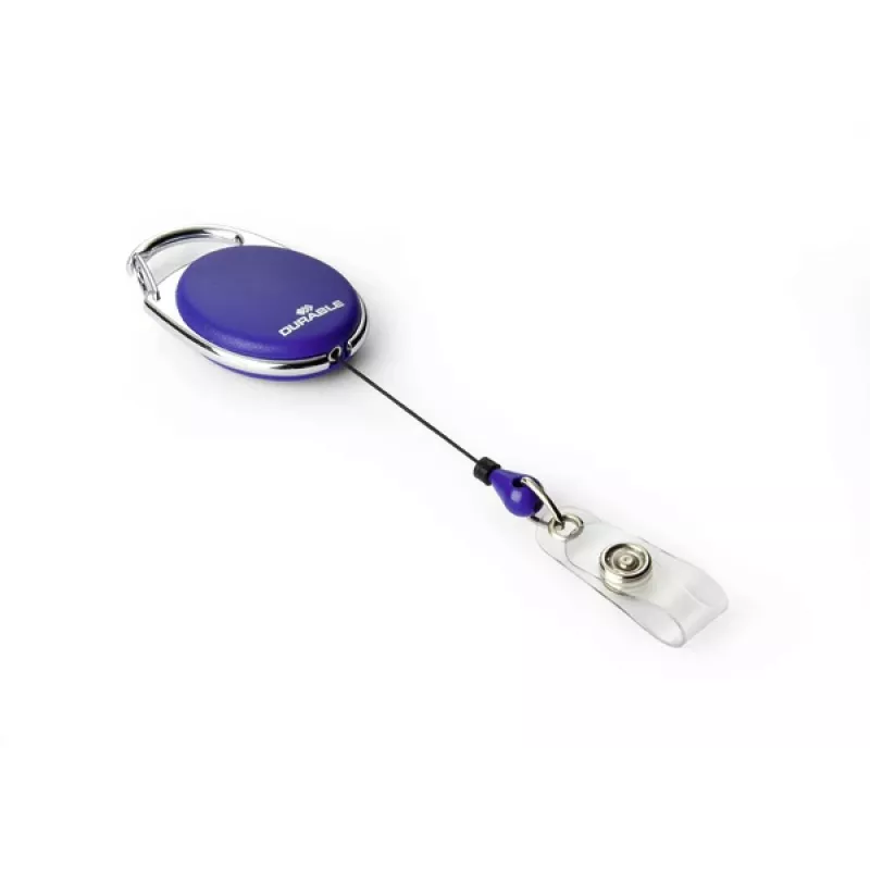 DURABLE Jojo STYLE zwijany uchwyt na identyfikator z pętlą na zatrzask, 10 szt., czarny 832407