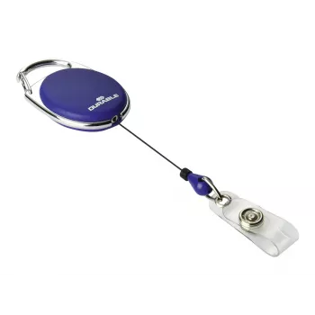 DURABLE Jojo STYLE zwijany uchwyt na identyfikator z pętlą na zatrzask, 10 szt., czarny 832407