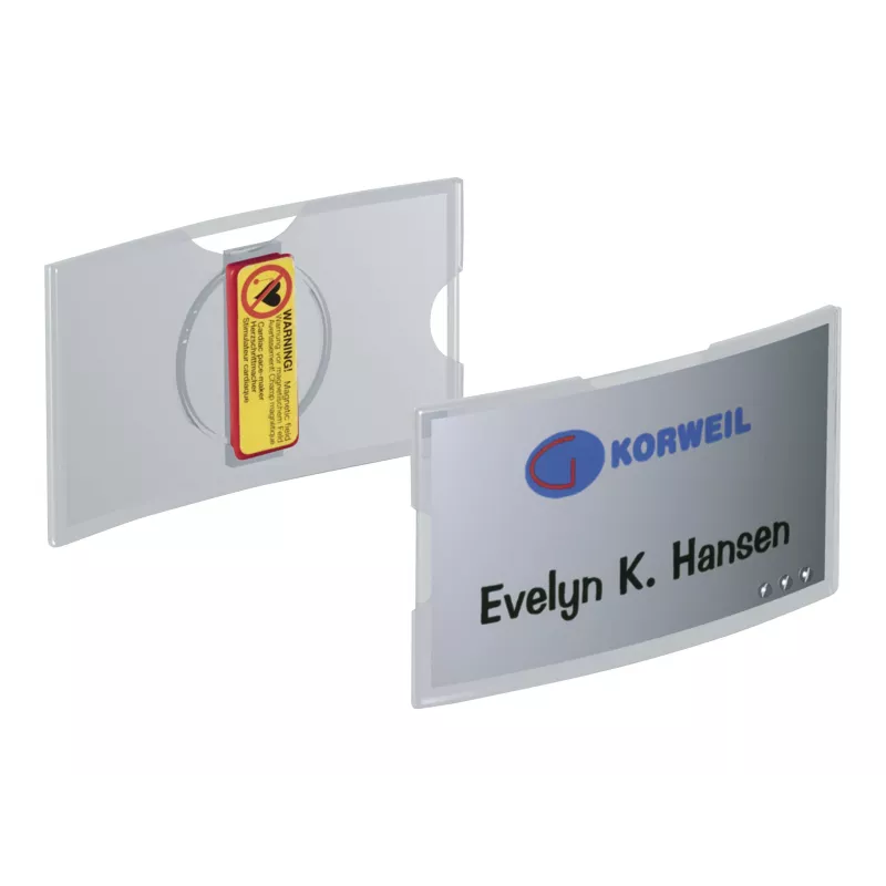 DURABLE KONVEX Magnetyczna plakietka imienna 75x40mm, opakowanie 25 szt. 812319