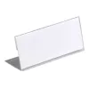 DURABLE L-kształtna tabliczka na biurko 61x150 mm akryl przezroczysty, opakowanie 10 805419