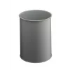 DURABLE Metalowy Kosz na Śmieci 15L Okrągły Czarny 330110
