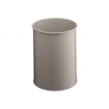 DURABLE Metalowy Kosz na Śmieci 15L Okrągły Czarny 330110