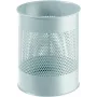 DURABLE Metalowy Kosz na Śmieci 15L Okrągły Perforowany Czarny 331010