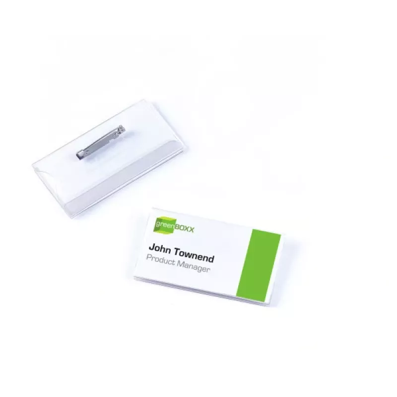 DURABLE Identyfikator 40x75 mm z Zapięciem na Szpilkę, 100 Sztuk 800119