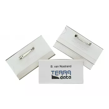 DURABLE Identyfikator 40x75 mm z Zapięciem na Szpilkę, 100 Sztuk 800119