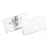 DURABLE Uchwyt na identyfikator 40x75 mm z klipsem Combi, akryl, przezroczysty, 25/szt. (812119)