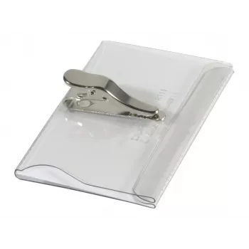 DURABLE Etui na identyfikator 54x90 mm z klipsem krokodylkowym, opakowanie 25 szt., przezroczyste 811119