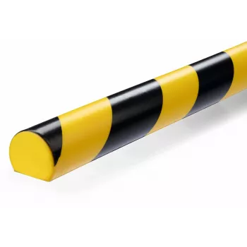 Durable S32R Podłogowy Osłonnik Kabli, PVC, Czarno-Żółty, Zaokrąglony, 1000 mm