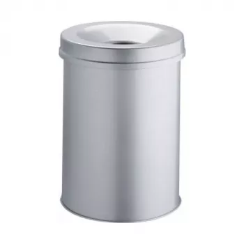 DURABLE Safe Round Waste Bin 30 Liters Grey