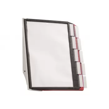 DURABLE SHERPA® WALL 10 System paneli ściennych do ekspozycji, A4, 10 paneli, szary 563100