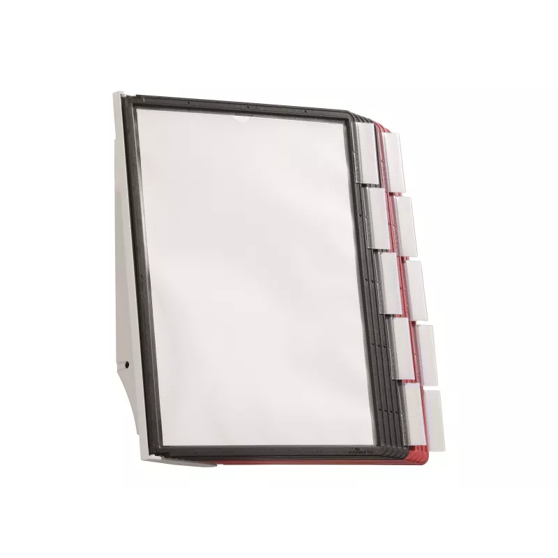 DURABLE SHERPA® WALL 10 System paneli ściennych do ekspozycji, A4, 10 paneli, szary 563100