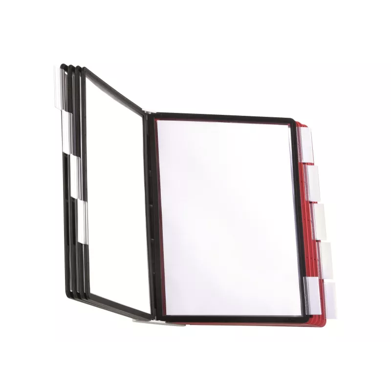 DURABLE SHERPA® WALL 10 System paneli ściennych do ekspozycji, A4, 10 paneli, szary 563100