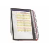 DURABLE SHERPA® WALL 10 System paneli ściennych do ekspozycji, A4, 10 paneli, szary 563100