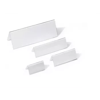 DURABLE Podstawka na nazwisko w stylu namiotowym A4 105/210x297 mm Akryl Przezroczysty 10 sztuk 803519