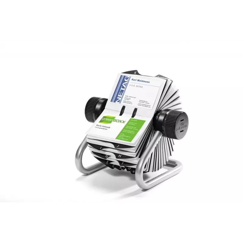 DURABLE VISIFIX® Obrotowa szuflada na karty, pojemność 500 kart, indeks A-Z, czarny 248123