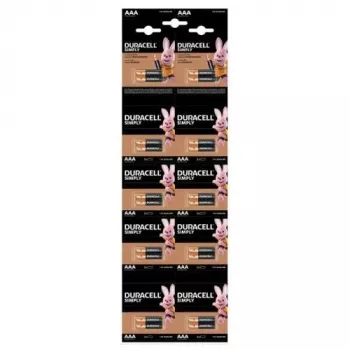 DURACELL Basic AAA Alkaline Battery LR03 1.5V Blister Pack of 20