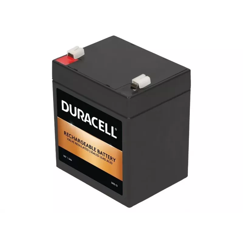 Duracell DR5-12 12V 5Ah VRLA akumulator – szczelny kwasowo-ołowiowy, AGM bezobsługowy