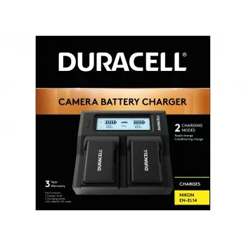 Duracell LED Dual DSLR Battery Charger do Canon LP-E6 LP-E6N LP-E6NH
