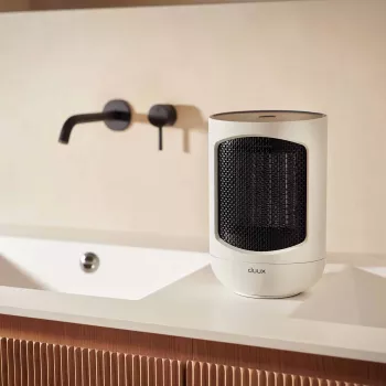Duux Zone osobisty grzejnik ceramiczny DXCH43, 600/900/1500 W, pilot zdalnego sterowania, oscylacja 80°, biały