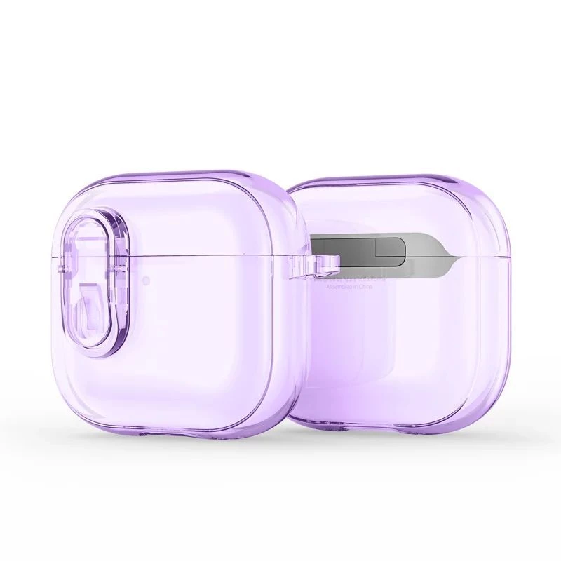 Dux Ducis Apple AirPods 4 PECL Series PC+TPU Cover with Hook Purple