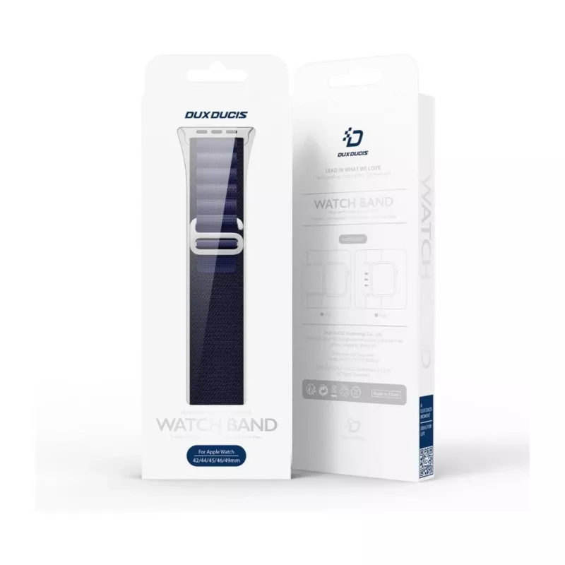 Dux Ducis Apple Buckle Sport Band do Apple Watch 42/44/45/46/49MM Navy