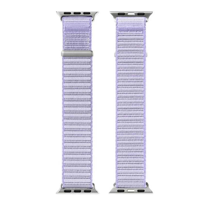 Dux Ducis Apple Watch 42/44/45/46/49mm YE Nylon Braided Loop Wrist Strap Purple