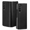 Dux Ducis Bril Series Flip Wallet Case do Samsung Galaxy Z Fold4, Czarny, Premium PU Skóra z Podpórką i Kieszeniami na Karty