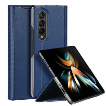 Dux Ducis Bril Series Flip Wallet Case dla Samsung Galaxy Z Fold4, Ciemnoniebieski