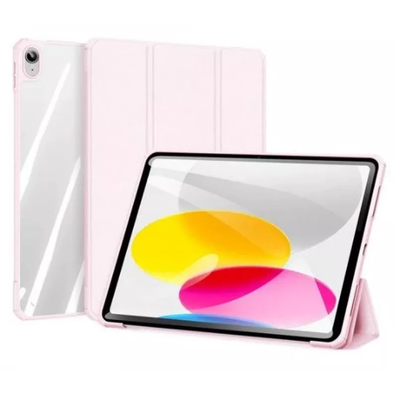 Dux Ducis Copa Case do iPada 10,9 inch 2022 (10. generacji) Smart Cover Stand Różowy