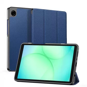 Dux Ducis Domo Series Tri-fold Stand PU Leather Tablet Cover for Samsung Galaxy Tab A9 / Tab A11, Blue