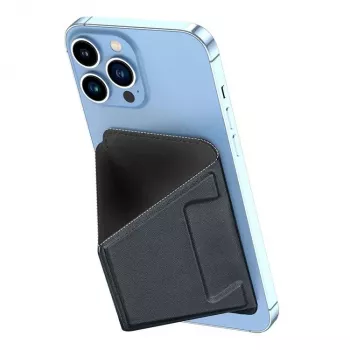 Dux Ducis Magnetic PU Leather Wallet Stand Case dla Apple iPhone 13 Pro Max - Czarny