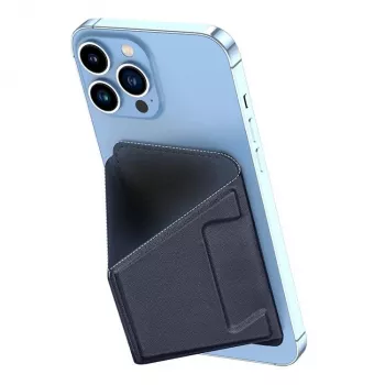 Dux Ducis Magnetic PU Leather Wallet Stand Case dla Apple iPhone 13 Pro Max - Niebieski