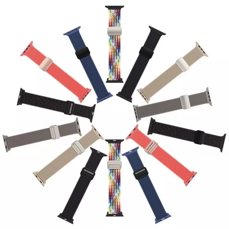 Dux Ducis Mixture Pro Stretchable Braided Watch Strap for Apple Watch 38/40/41 mm - Guava