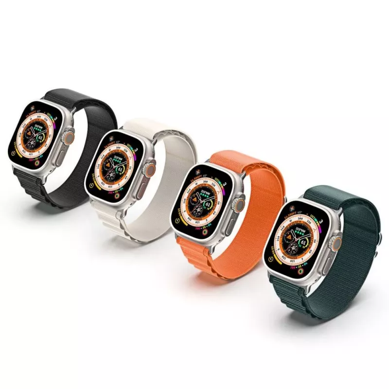 Pasek nylonowy Dux Ducis do Apple Watch 42/44/45/49 mm Pomarańczowy