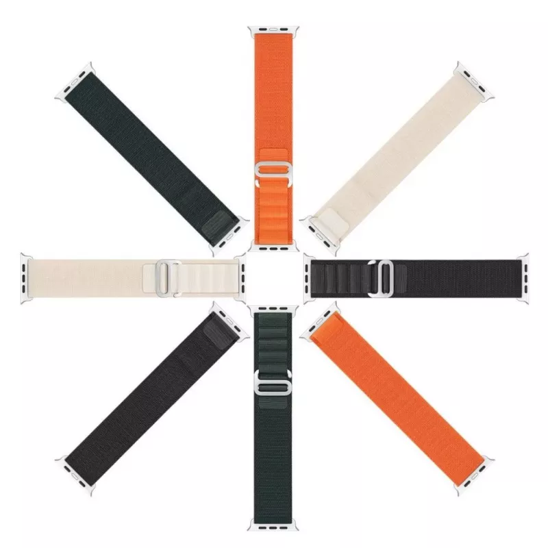 Pasek nylonowy Dux Ducis do Apple Watch 42/44/45/49 mm Pomarańczowy