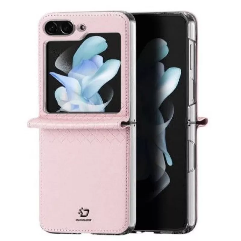Dux Ducis Samsung Galaxy Z Flip5 5G Flip Leather Case Wallet Pink