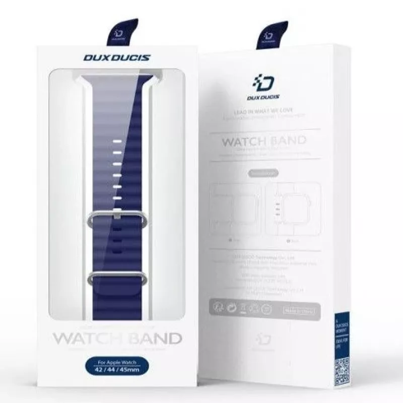 Dux Ducis Silicone Sport Band do Apple Watch 45/44/42mm - Granatowy