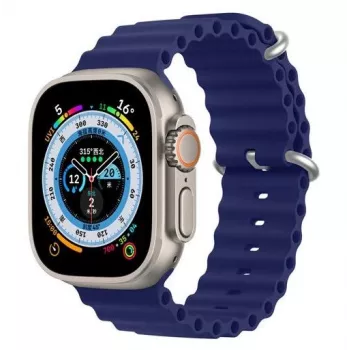 Dux Ducis Silicone Sport Band do Apple Watch 45/44/42mm - Granatowy