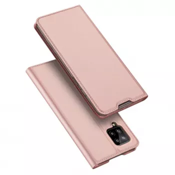 DUX DUCIS Skin Pro Flip Case dla Samsung Galaxy A54 5G, Różowy, Skóra PU z Kieszenią na Kartę i Podpórką