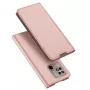 Dux Ducis Skin Pro Flip Case do Xiaomi Redmi 10C, skóra PU z kieszenią na kartę i podstawką, różowy