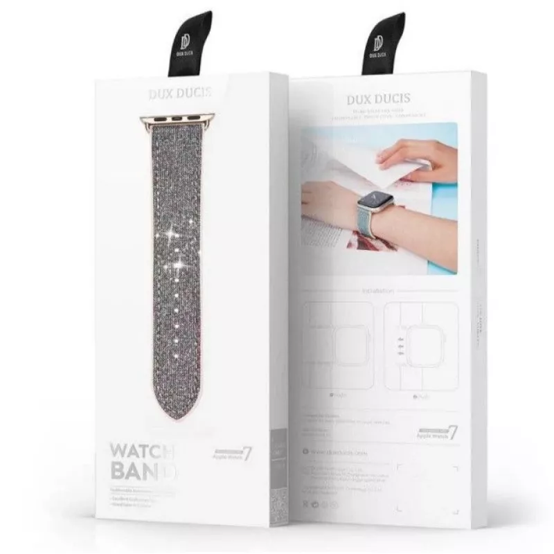 Dux Ducis Bransoleta ze stali nierdzewnej z ogniwami do Apple Watch 38/40/41mm - Srebrny